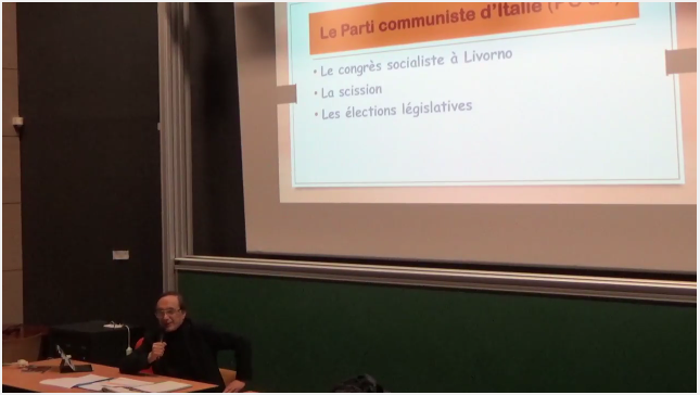 Sergio Dalmasso a Nizza - Seminario su Gramsci 2018, seminaire gramsci et le-parti communiste italien