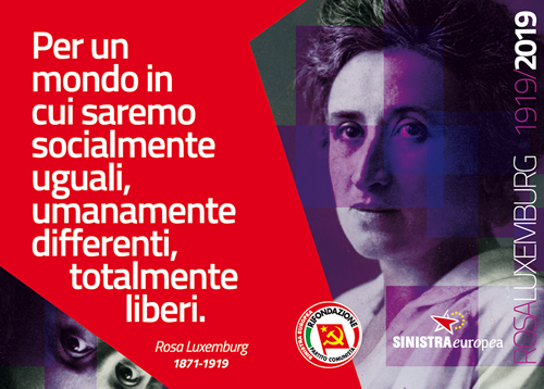 Tessera 2019 PRC Rosa Luxemburg, convegno rosa luxemburg