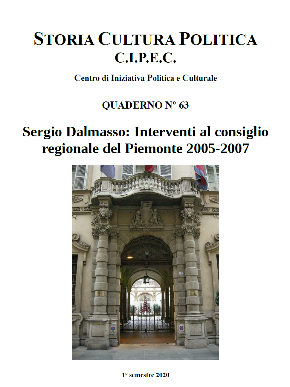 Copertina Quaderno CIPEC Numero 63
