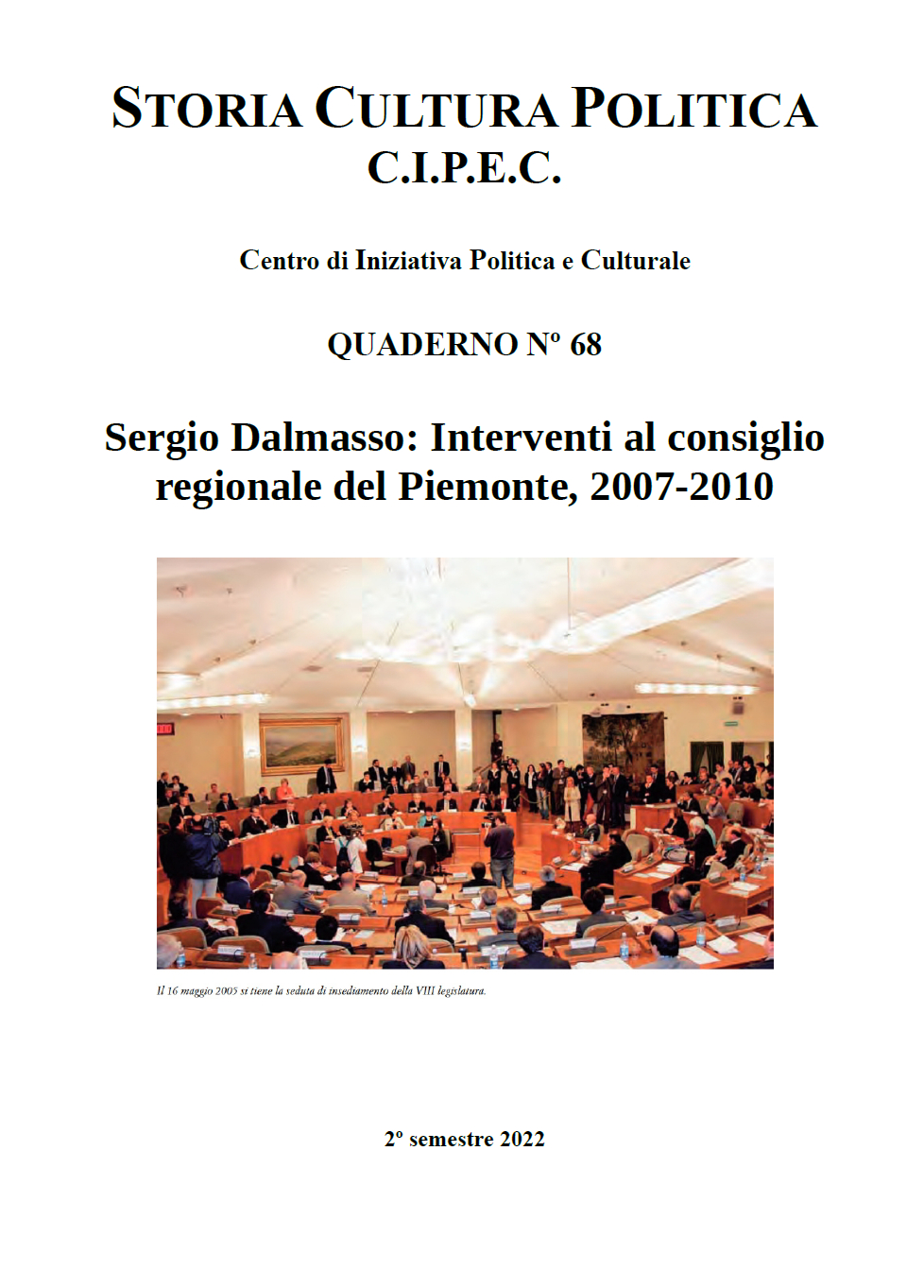 Quaderno 68 Lucio Libertini Interventi al Consiglio regionale del Piemonte