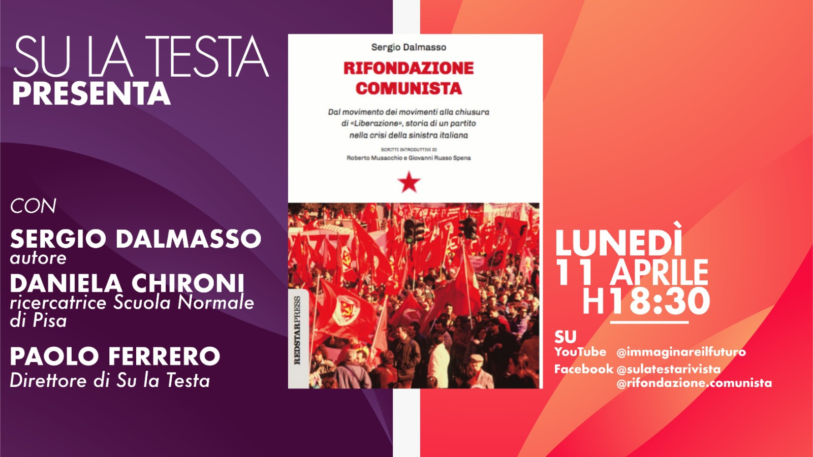 Libro su Rifondazione Comunista presentato da SU La testa rivista