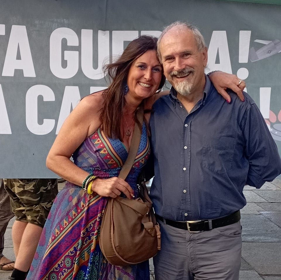 Paolo Ferrero e la militante Nadia a Cuneo