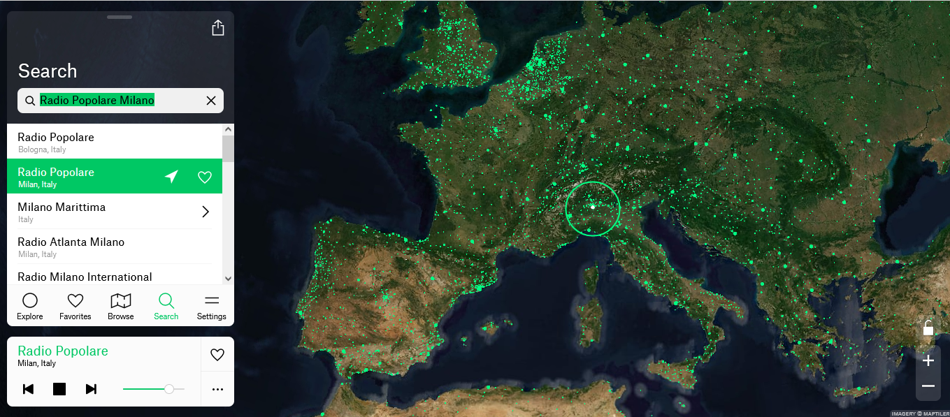 Cerca la tua Radio nel Mondo