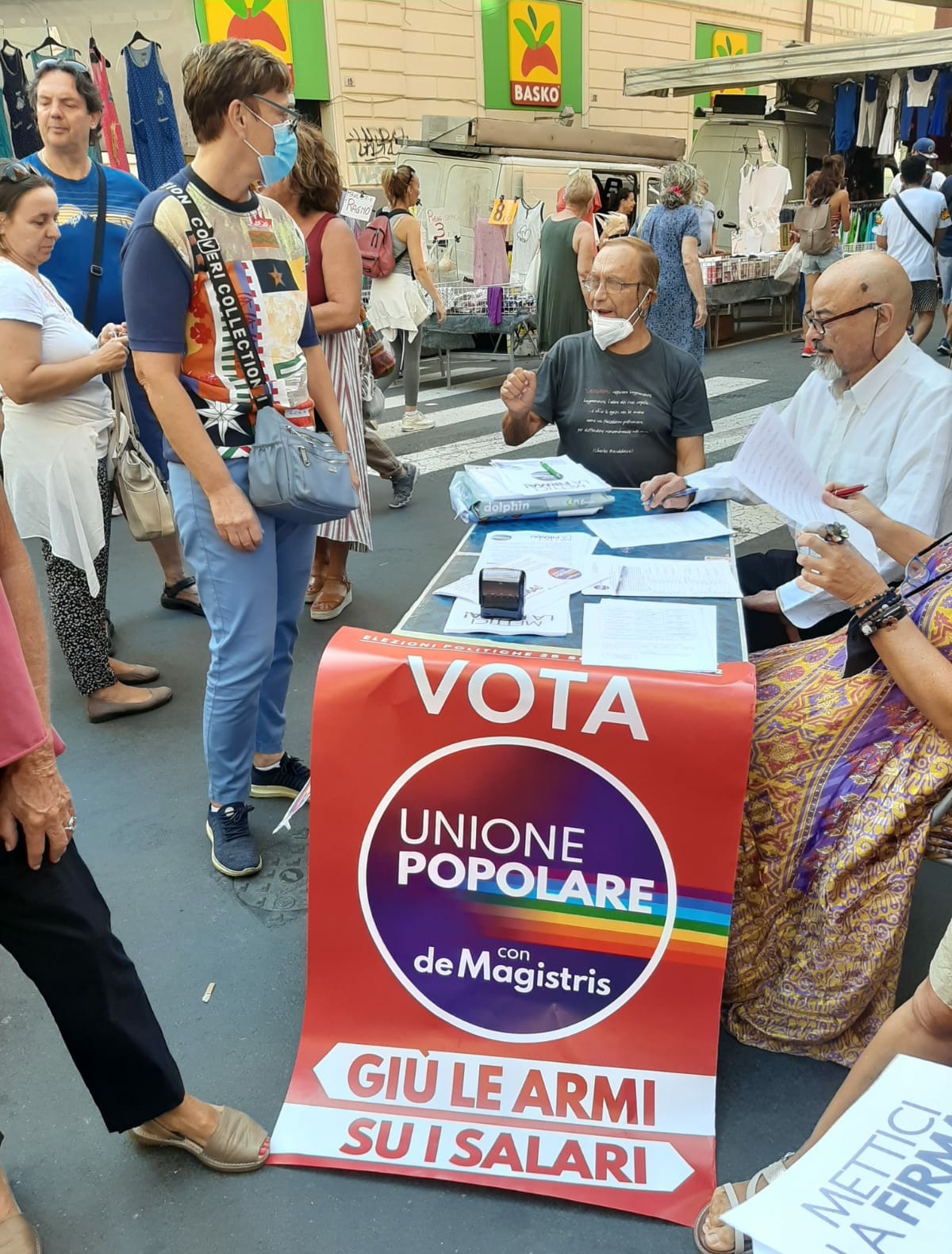 Festa in rosso Vota Unione Popolare