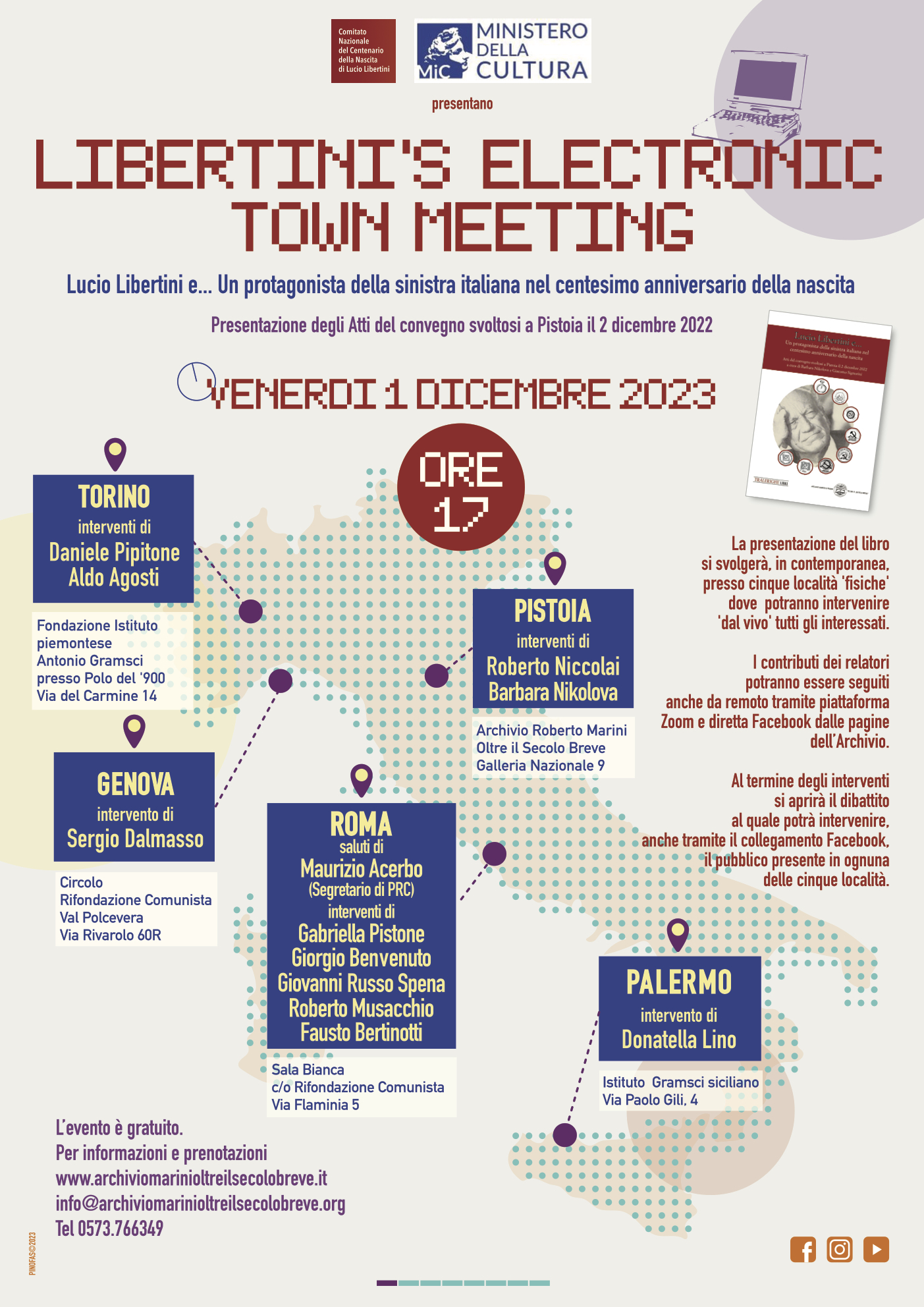 Libertini atti convegno Pistoia, venerdì 1 dicembre 2023 atti del convegno Su Lucio Libtini
