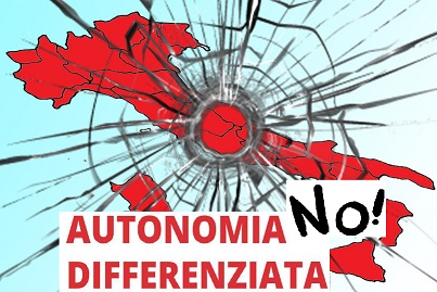 No Autonomia Differenziata che divide l'Italia
