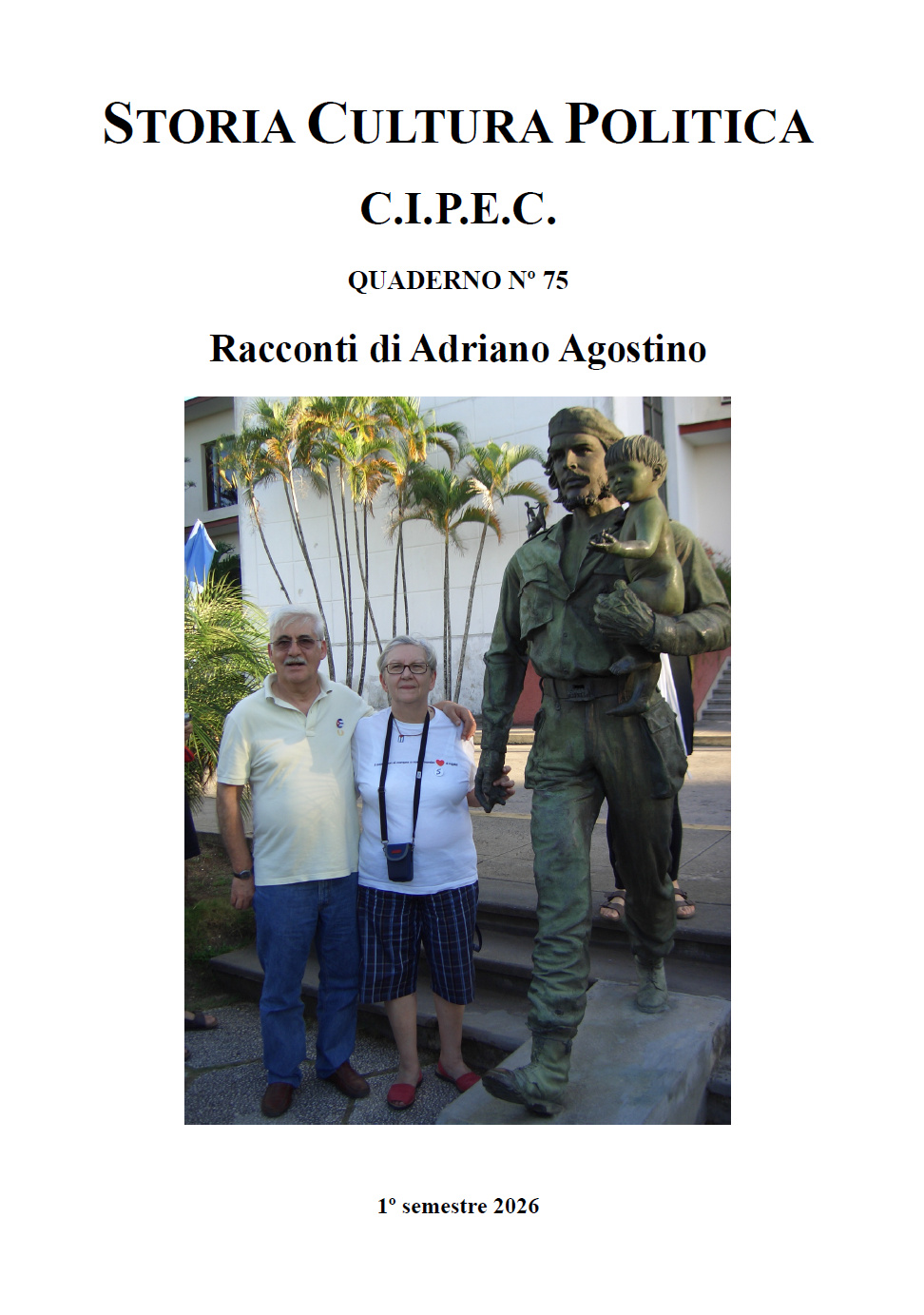 Copertina Quaderno 75, Racconti di Adriano Agostino