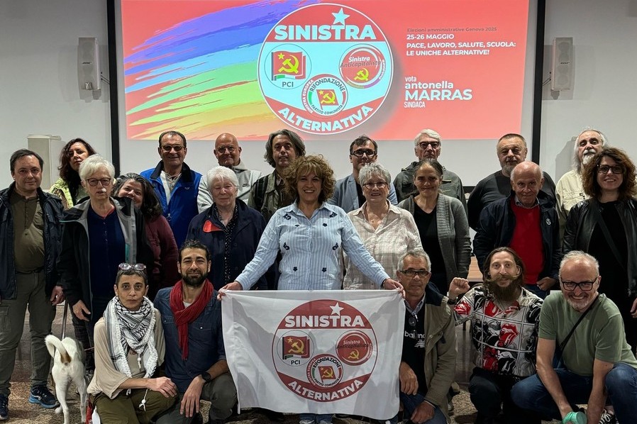 Candidati comunali Genova Sinistra Alternativa con Antonella Marras sindaca